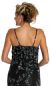Floral Spaghetti Beaded Evening Dress with Jacket back in Black/Silver